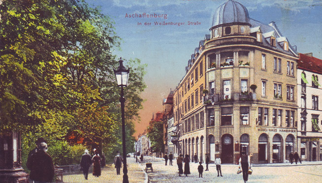 Postkarte In der Weißenburgerstrasse