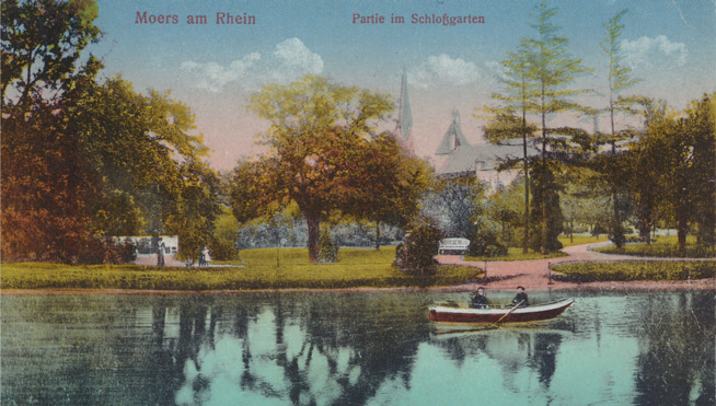 Postkarte von den Wegen am Ufer um 1910