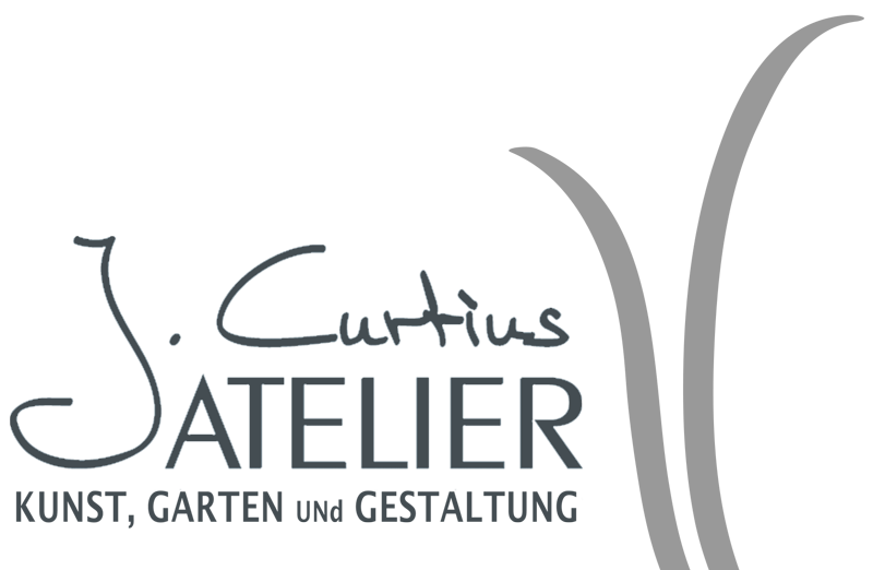 Logo Atelier Jutta Curtius; Kunst, Garten und Gestaltung