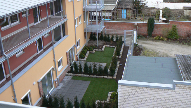 Mietergärten auf Dachterrasse